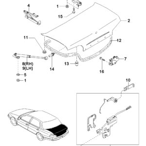 Kia Hyundai 0K9A056991A RUBBER-A.KLEP