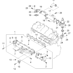 Kia Hyundai 2849427400 GASKET-EGR COOLER