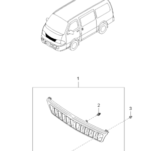 Kia Hyundai MB09250715 CLIP GRILLE NR.1