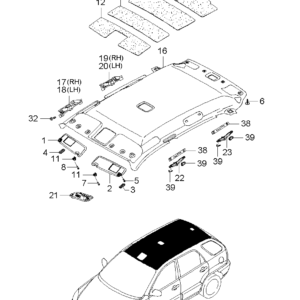 Kia Hyundai 853321F000 BRACKET-A/HDL MTG FR.LH