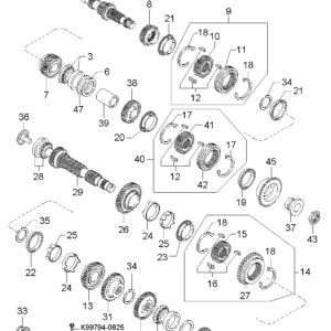 Kia Hyundai 0K24T17265 RING-SYNCHRONIZ