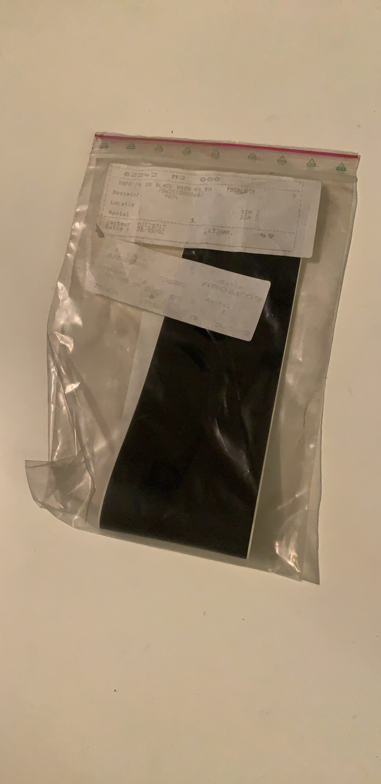 TAPE-FR DR BLACK SASH RR (b1)
